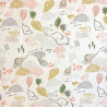 Algodón estampado FICELLE Blanco / Multicolor grises